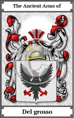Del grosso Family Crest Download (JPG) Book Plated - 600 DPI